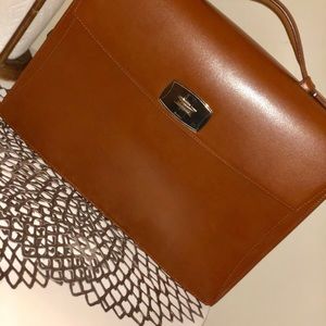 ST Dupont Tourniquet Brown Leather Briefcase